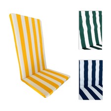 Cushion Cover Chair Loungers Sunbathing Sea Garden Terrace 45x120 cm Striped 
