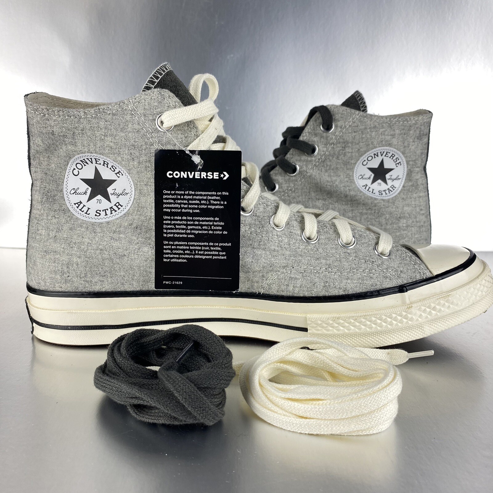Converse Off-White \u0026 Grey Chuck 70 Hi 