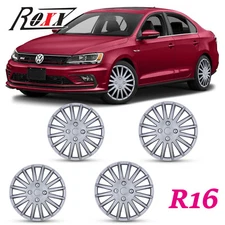 16" Set of 4 Hubcaps Wheel Covers Snap On Full Hub Caps fit R16 Tire & Steel Rim