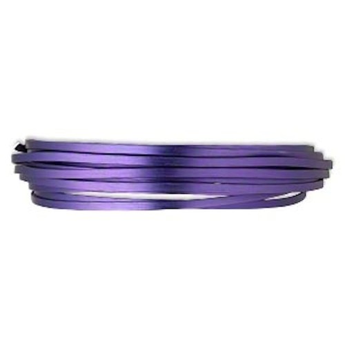 Wire,  Anodized Aluminum 3.5-4mm by 1.0-1.2mm FLAT Wire for Wrapping 18 Feet - Picture 9 of 15