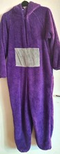 Teletubbies Purple Hooded Full Zip One-Piece Fancy Dress Costume, XL