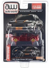 Chase! Auto World 1:64 2021 Dodge Charger SRT Hellcat Custom Ultra Red CP8085