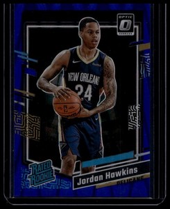 Jordan Hawkins 2023-24 Donruss Optic #238 Blue Seismic Rookie /249 NO Pelicans