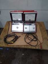 2 Vintage Snap-on Tools Folding Primary Tach Dwell Meter Mt406 Mt418