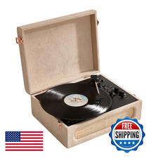 Arkrocket Coryphaeus Vinyl Record Player 3-Speed Bluetooth Input And Output