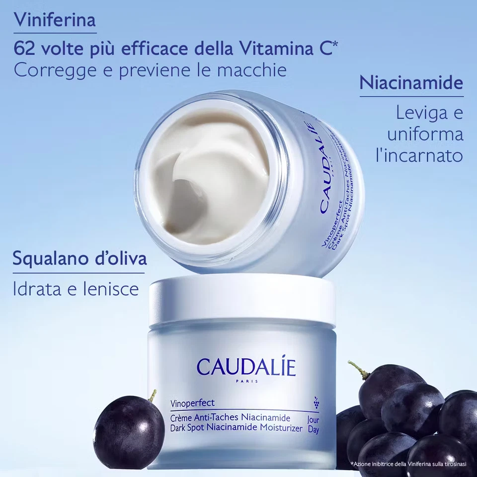 Caudalie Vinoperfect Crème Visage Jour Anti-Taches Niacinamide Viniférine 50ml - Photo 2/2