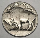 1913  Type 1 (Raised Ground) Buffalo Nickel - 1st Year Made Bn868