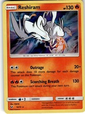 Reshiram Holo Rare Shining Legends 14/73 LP