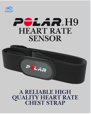 Polar H9 Heart Rate Sensor - Reliable Wearable Fitness Tracker, Black, M-XXL