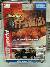 Auto World ultra G - 1979 Jeep CJ7 - fits AFX Tyco HO scale