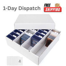 4 Row 3200 Count Trading Card Storage Box White