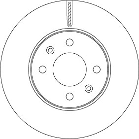 Paire de disques de frein TRW DF6794 à haute dissipation thermique pour Hyundai
