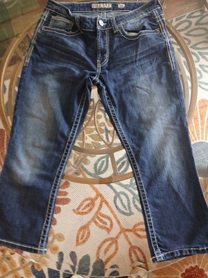 BKE DENIM WOMEN'S culture cropped JEANS IN SIZE 31, INSEAM 21, STRETCH
