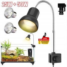 Schildkröten Wärmelampe Reptilien Terrarium Lampe UVA UVB 25W+50W Heizlicht DHL