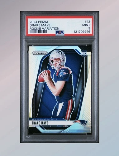 2024 PANINI PRIZM ROOKIE VARIATION #12 DRAKE MAYE ROOKIE RC PSA 9