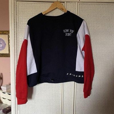 Primark X Friends Cropped Jumper With Tie Bottom