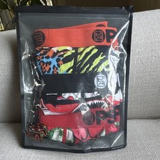 PSD Boys Boxer Briefs Size S 3 Pack Multicolor Shark Graphic Print Stretch