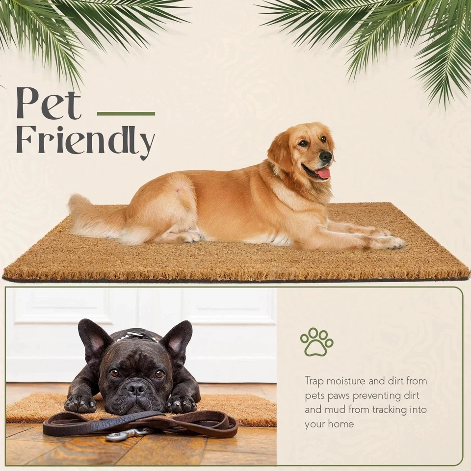 Heavy Duty Entrance Door Matting - Indoor / Outdoor Coconut Coir - Cut To Size - Image 4 of 4