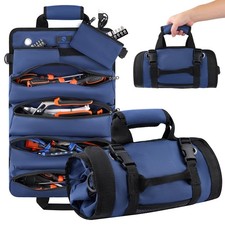 Tool Roll Bag, Heavy Duty Tool Organizer Roll Up, Portable Tool Storage Bag E...