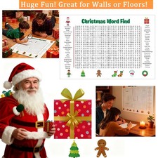 Jumbo Christmas Word Search Poster   Giant Wall Game, Poster-Size Word Search