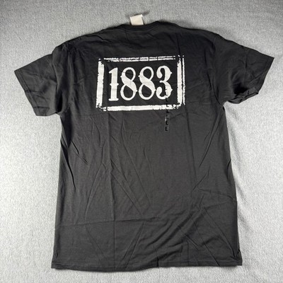1883 Yellowstone Dutton Ranch Graphic T-Shirt Mens Large Black NWT Paramount