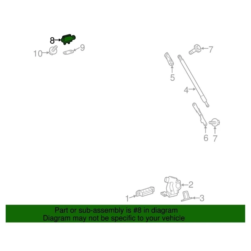 High Load Capacity Tailgate Trunk Door Rear Hinge 688100R010 Weather Resistant - Image 4 of 4