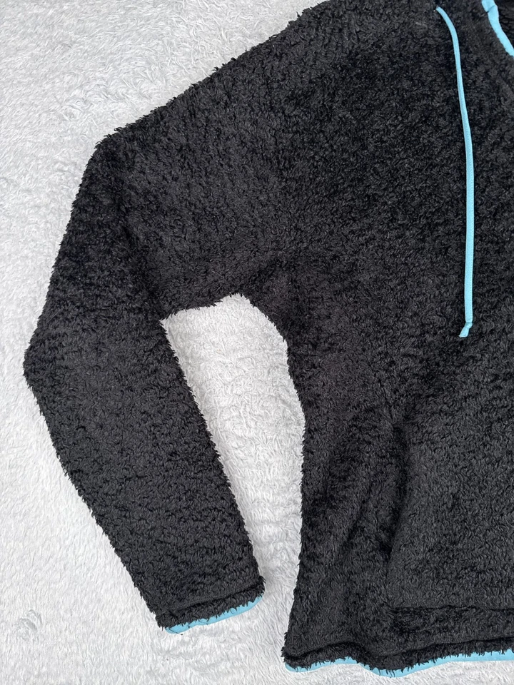 Mountain Hardwear Sweater Womens Medium Black Monkey Fur Polyester Fleece Hoodie - Image 3 of 4