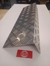 Door STEP TREAD PLATE  Angle 8" X 4" Anti Slip Aluminium CHEQUER PLATE 200 X 100