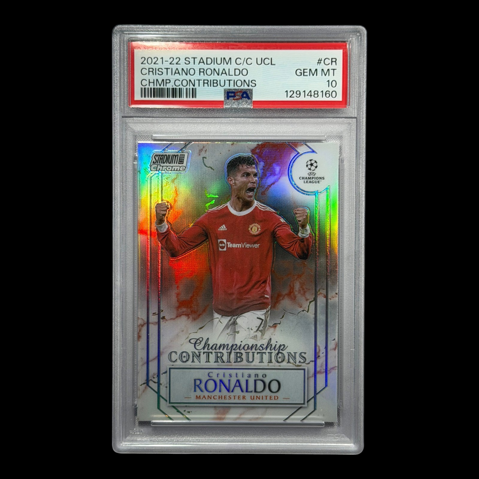 2021-22 Topps Cristiano Ronaldo Champ Contributions  GEM MT 10