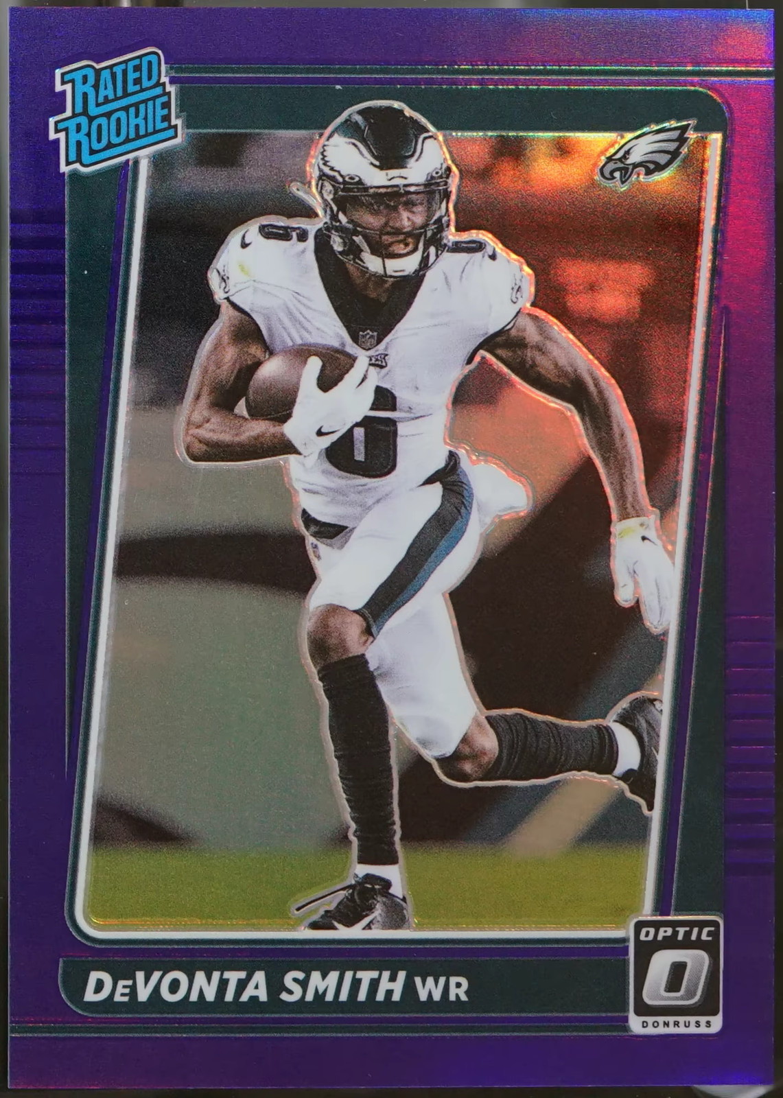 2021 Donruss Optic - Purple #205 DeVonta Smith /50 Football NM