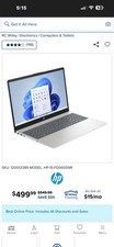 New HP Laptop   Intel i5 / 8GB / 256GB SSD Modle 15-fd0655nr