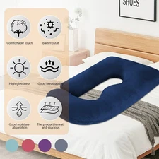 69 in Pregnancy Pillow J Shaped Full Body Pillow Maternity Sleeping Body Pillow