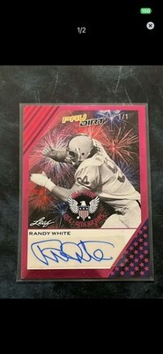 2026 Leaf Paydirt All Time All-Americans Pink 1/1 Randy White #AA-RW1 Auto HOF