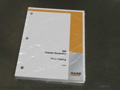 Case 980 Crawler Excavator Parts Catalog Exploded Views Manual Diagram Book