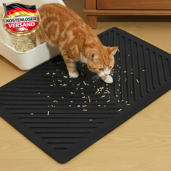 Conlun Katzenklo Matte, 60X38Cm Gummi Silikon Katzenstreu Matte, Wasserdicht, Ka-image