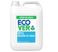 Ecover Washing Up Liquid Refill -Tough on Grease&Grime - 1 (5litres) 3.66 per litre