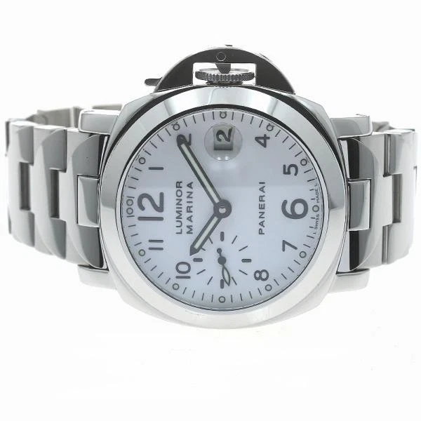 Panerai — Officine Panerai Luminor Marina PAM00051 40mm White Dial Automatic Watch #C4099
