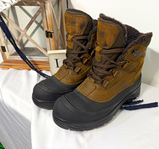 Olang Pegaso Tex Ice Grip Snow Boots Tan UK 9 Excellent