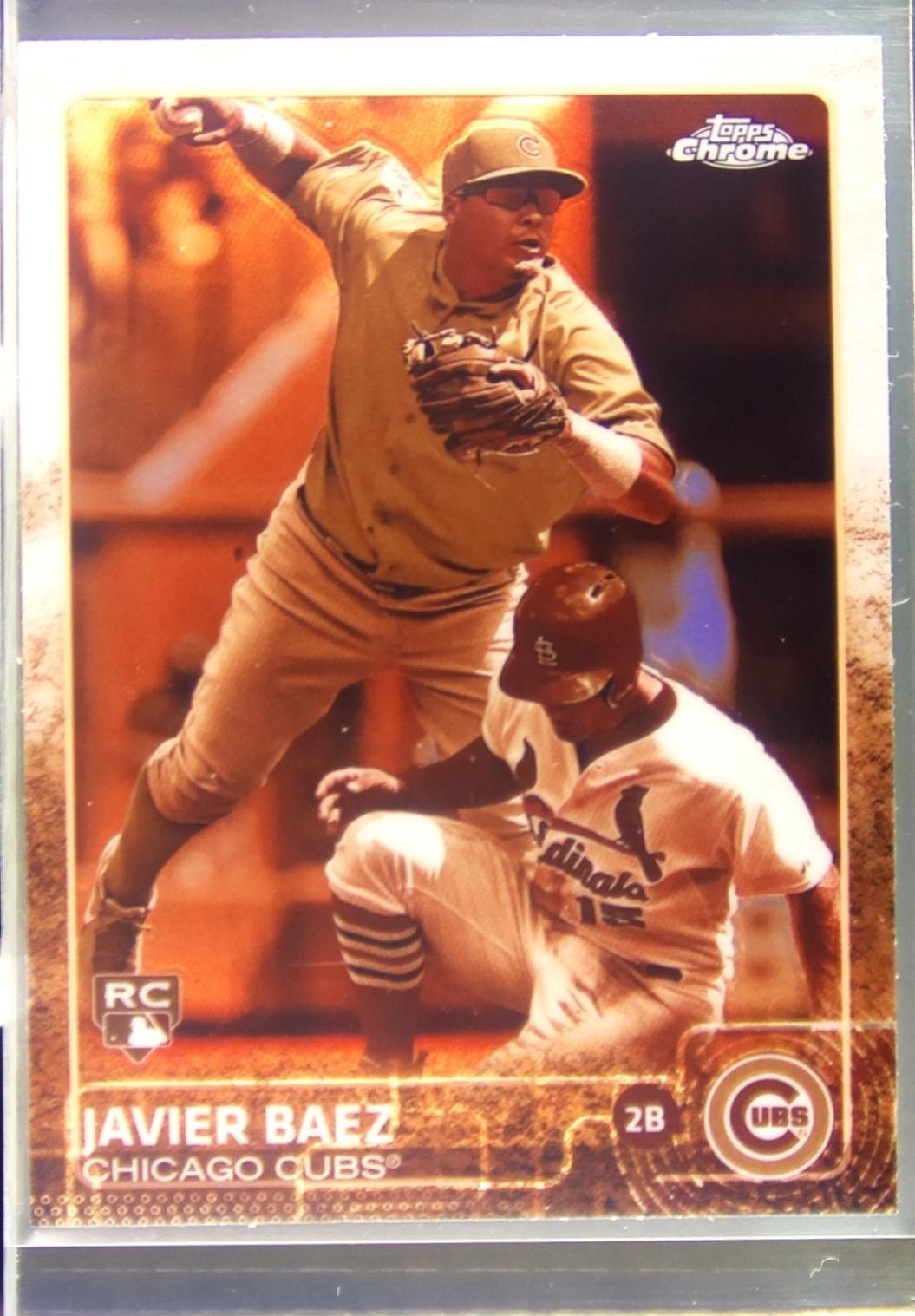 2015 Topps Chrome Javier Baez Sepia Refractor RC #89 Cubs