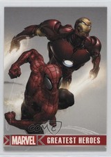 2012 Rittenhouse Marvel Greatest Heroes Promos Iron Man Spider-Man #P1 1p66