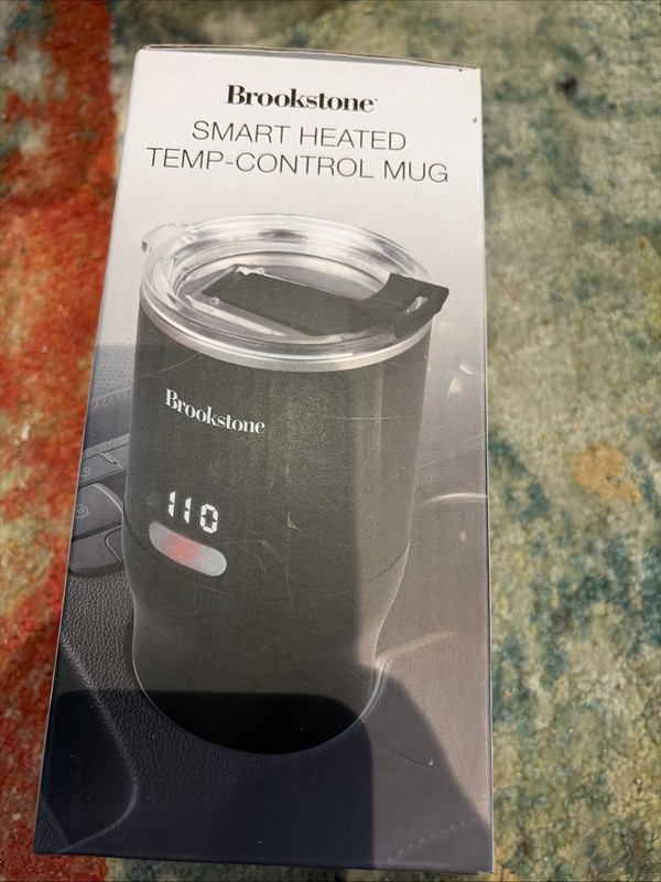 Brookstone Smart Heated Temp Control Mug