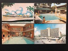 [4] Los Angeles California Motel postcards [all posted]