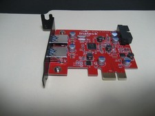 2 Port USB 3.0 x1 PCIe Card - Half Height, Inateck Brand