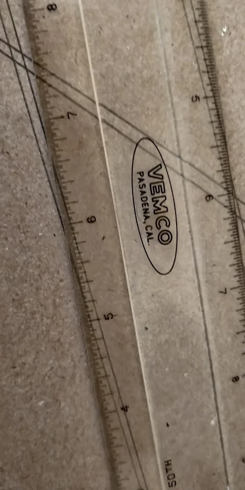 VEMCO 9P-15 12" Drafting Machine Scale Ruler Architect - Image 3 of 4