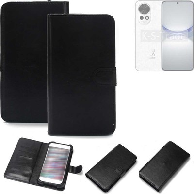Handy Hülle Wallet Case für Huawei nova 12 Handy Schutzhülle schwarz