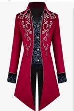 Apocrypha Men's Medieval Steampunk Tailcoat Vampire Gothic Jackets Frock Coat
