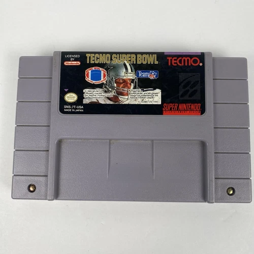 Tecmo Super Bowl (Super Nintendo Entertainment System, 1993) Cartridge Only OG
