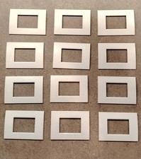 12 Placche BTicino LivingLight LNA4803BI Bianche 3 Moduli Originali