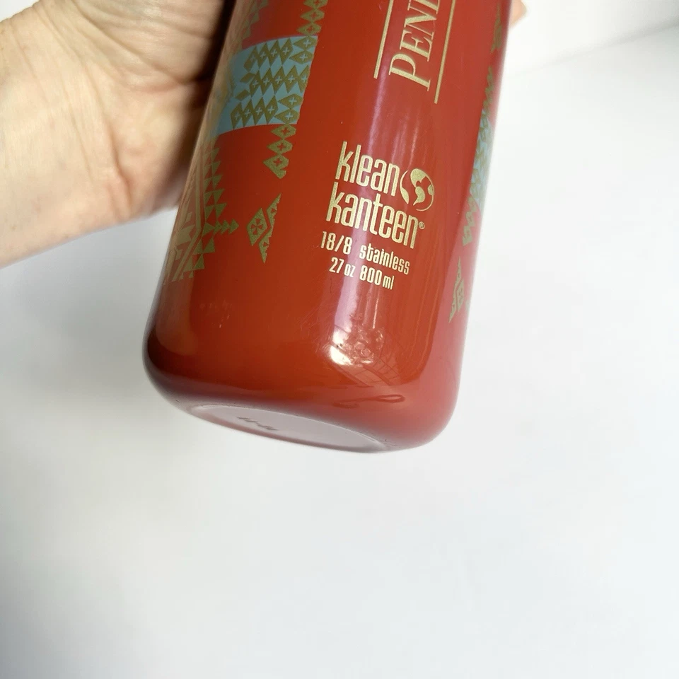 Botella de agua Pendleton Klean Kanteen de acero inoxidable 18/8 27 oz edición limitada Foto 3 de 4
