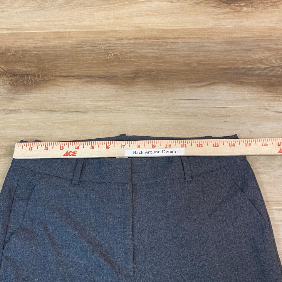 Pantalones de vestir acampanados de mezcla de lana elásticos J Crew para mujer talla 2 grises Foto 3 de 4